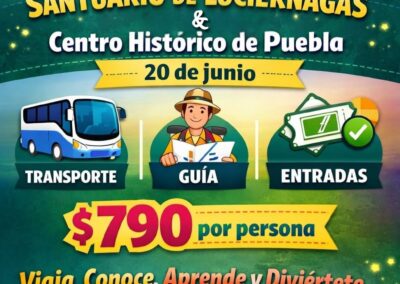 santuario de luciérnagas y centro histórico de puebla